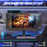 single lcd computer monitor free-standing desk stand mount riser for 13-32 inch screen with swivel and height adjustable