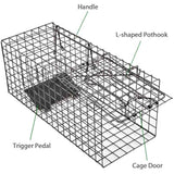 Live Squirrel Trap Heavy Duty Humane Cage Trap with No Assembly Required for Squirrels and Small Rabbits
