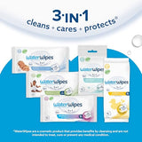 WaterWipes Sensitive+ Bathing Wipes, 3-In-1 Cleans, Cares, Protects, Unscented, Hypoallergenic, 99.9% Water, 16 Count, 1 Pack