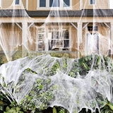 1000 sqft Spider Webs Halloween Decorations Bonus with 30 Fake Spiders, Super Stretch Cobwebs for Halloween Indoor and Outdoor Party Supplies