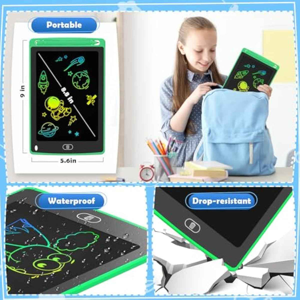 4 Pack LCD Writing Tablet for Kids, 8.5 Inch Colorful Doodle Board Drawing Tablet, Educational Learning Toys Birthday Gifts for Boys Girls Age 3 4 5 6 7 8