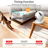 Laser Cat Toys for Indoor Cats, Truly Random Trjajectory, Suction Cup Design, Run Quiet, Interactive Cat Toy Automatic