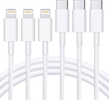 RCTech 3Pack 6FT Lightning cable MFi certified iPhone fast charger