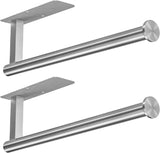 ASTOFLI Paper Towel Holder 304 Stainless Steel, Under Cabinet, Self-Adhesive, Matte Black, 12 Inch, No Drill