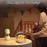 Wooden Tulip Night Light with 10 Led USB Lamp for Home Decor, Christmas Gift for Women
