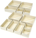 DIMJ Drawer Organizer Clothes: 12-Pack Foldable Closet Organizers for Nursery, Baby Clothes, Underwear, and Socks