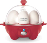 DASH Rapid Egg Cooker: 6 Egg Capacity Electric Egg Cooker for Hard Boiled Eggs, Poached Eggs, Scrambled Eggs, or Omelets with Auto Shut Off Feature - Aqua, 5.5 Inch (DEC005AQ)