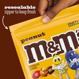 M&M'S peanut milk chocolate candy bulk pack, 38 oz bag, party size