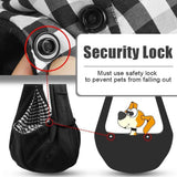 Tomkas small dog sling carrier for pets 3-10 lbs - classic pocket and strap design - black