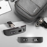 travel inspira Luggage Scale, Portable Digital Hanging Baggage Scale for Travel, Suitcase Weight Scale with Rubber Paint, 110 Pounds, Battery Included