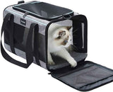 Vceoa Soft-Sided Cat Bag, 17.5x11x11 Inches, for Pets Up to 16 Lbs