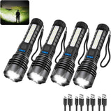 Rechargeable Flashlights High Lumens, 7Mode Super Bright Flashlight Camping, Adjustable Tactical Flash Light High Powered, LED Flashlights for Home Emergency, Christmas Gifts Stocking Stuffers for Men