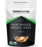 Terrasoul superfoods organic brazil nuts, 1 lb raw unsalted rich in selenium