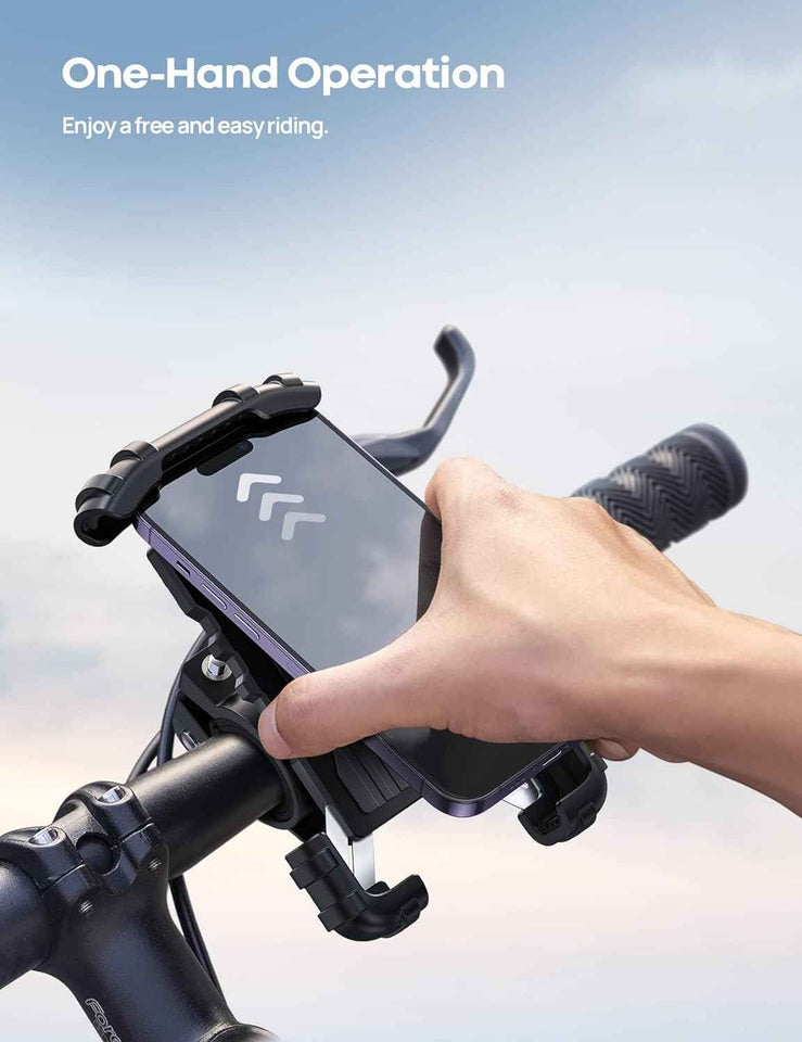 Lamicall bike phone holder for iPhone 17 Pro Max, S20, and more 4.7-6.8" smartphones