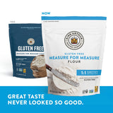 king arthur measure for measure gluten-free flour, 1:1 substitute for wheat flour, non-gmo, kosher certified, 3 lbs