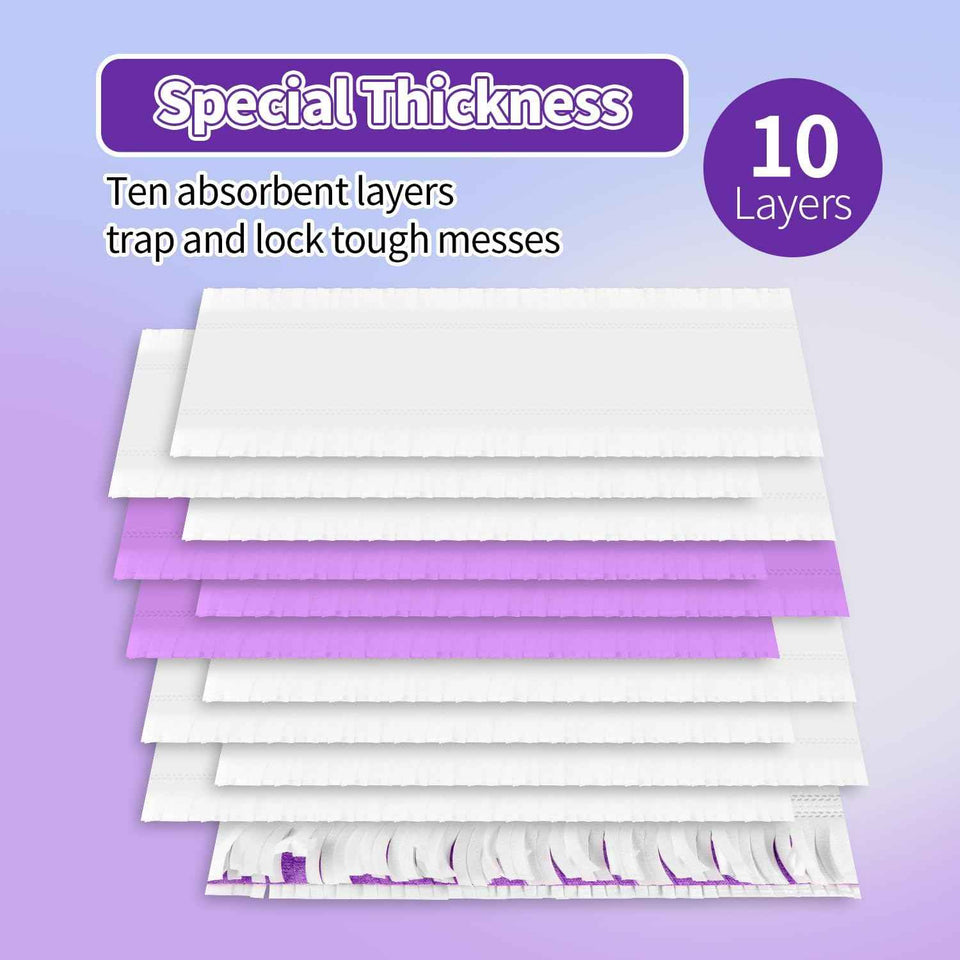 10-Pack Unscented Power Mop Pads for Swiffer Power Mop, Ideal for Hardwood Floors Cleaning