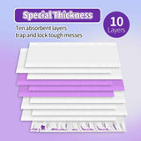 10-Pack Unscented Power Mop Pads for Swiffer Power Mop, Ideal for Hardwood Floors Cleaning