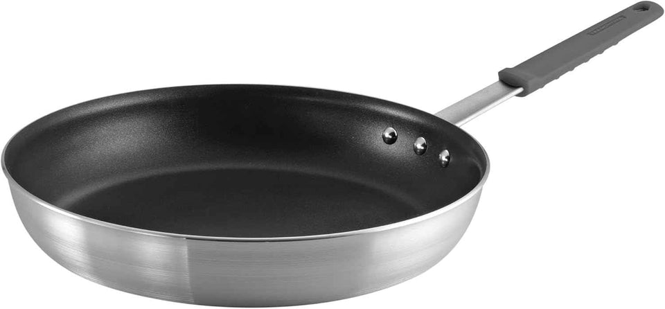 Tramontina Professional 10-Inch Non Stick Frying Pan, Heavy-Gauge Aluminum Skillet with Reinforced Nonstick Coating, Red Handle, Dishwasher and Oven Safe