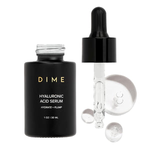 dime beauty hyaluronic acid serum, 1 oz / 30 ml, ultra hydrating face serum