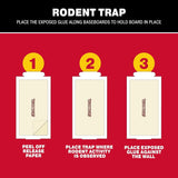 Catchmaster Compact Sticky Insect & Mouse Traps 75-Count, 3.5"x7" Glue Boards for Mice & Insects, Ultra Sticky Mouse Traps Indoor for Home Use in Garages, Basements & Attics, Capture in Tight Places