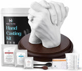 Hula Home Hand Casting Kit for Couples or Family with Mounting Plaque | Anniversary DIY Gifts Her & Him, Keepsake Sculpture Wedding Kids,