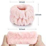 dorbetar microfiber wrist towels for washing face, soft coral fleece, breathable, fast drying