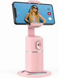 camrola Auto Face Tracking Phone Holder, No App Required, 360° Rotation Face Body Phone Tracking Tripod Smart Shooting Camera Mount for Live Vlog Streaming Video, Rechargeable Battery-Black