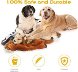 Dog Squeak Toys, No Stuffing Plush Dogs Chew Toy Bundle for Small Medium Large Breed Chewer Tough Durable Squeaky Pet Fetch Puppy Teething Chewing Interactive to Keep Them Busy Best Birthday Gift