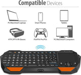 Fosmon Mini Bluetooth Keyboard (QWERTY Keypad), Wireless Portable with Touchpad, Compatible with Apple TV, Amazon Fire Stick, PS4, PS4 Pro, PS5, HTPC/IPTV, VR Glasses, Smartphones