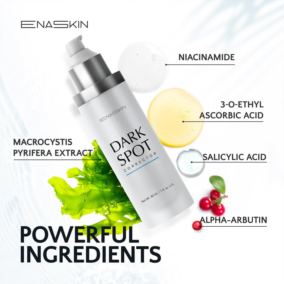 EnaSkin dark spot remover face and body serum with niacinamide 1 fl oz for age spots and sun spots