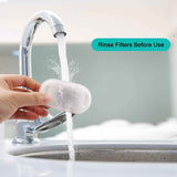 Cat Water Fountain Filters for Stainless Steel 67oz/2L Adjustable Water Flow Pet Fountain, 8 Pack Pet Replacement Filters with 8 Sponges