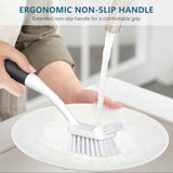 SetSail Dish Brush Set of 3 with Bottle Brush and Scraper Tip for Deep Cleaning