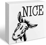 Funny Restroom Bathroom Wooden Signs, Funny Bathroom Sayings, Humor Washroom Quotes Block Plaque, Wall Art/Home Decor, Rustic Wooden Box Signs, Farmhouse Decor, Housewarming Gift