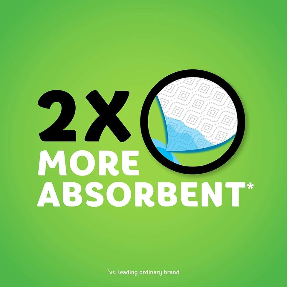 Bounty Quick Size Paper Towels, White, 8 Family Rolls = 20 Regular Rolls (Packaging May Vary)