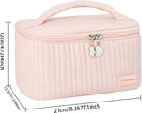 Makeup Bag,Waterproof Large Capacity PU Leather Portable Makeup Bag Organizer,Travel Toiletry Bag,Cosmetic Bags,Travel Makeup Bag for Girls Gifts Daughter Women