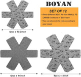 BOYAN Pot and Pan Protectors, Set of 12 and 3 Different Size, Cookware Protector Set/Felt Pots and Pans Divider Separator Pads Anti-Slip to Avoid Scratching or Marring When Stacking