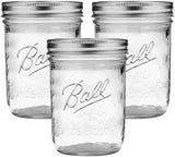 Ball Wide Mouth Glass Mason Jars with Lids and Bands, Used for Canning, Pickling, Juice, Jam, Jelly, Quart Size 32 Ounce (Pack of 2)