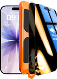 Tocol 9H hard Military Grade iPhone 17 screen protector 6.3 inch tempered glass 2 pack full coverage