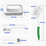 holikme 6-pack kitchen cleaning brush set eco-friendly green durable nylon bristles