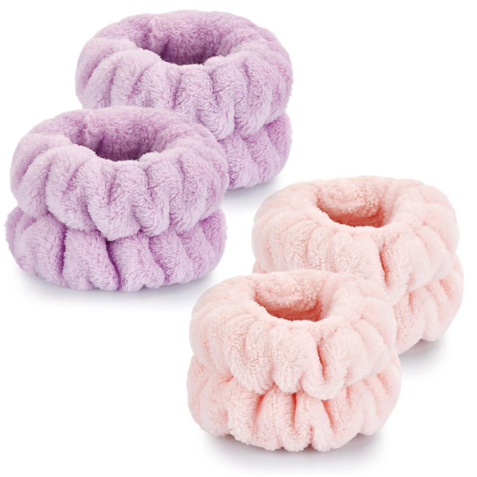 dorbetar microfiber wrist towels for washing face, soft coral fleece, breathable, fast drying