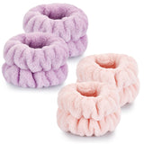 dorbetar microfiber wrist towels for washing face, soft coral fleece, breathable, fast drying