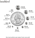 Beadsland Hotfix Rhinestones, 2880pcs Flatback Crystal Rhinestones for Crafts Clothes DIY Decoration, Crystal, SS10, 2.7-2.9mm