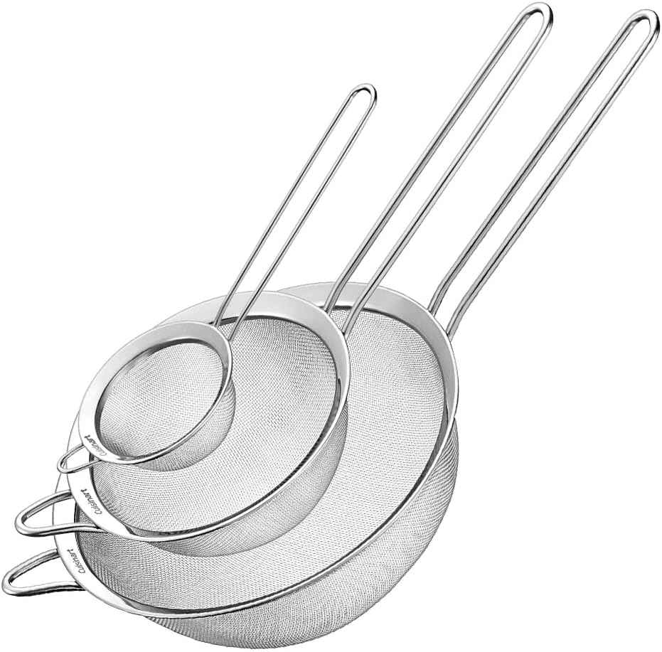 Cuisinart Mesh Strainers, 3-Count Set with Stainless Steel Mesh and Lifetime Warranty