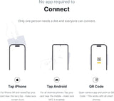 dot.card - digital business card for networking - tap compatible with iphone and android in black