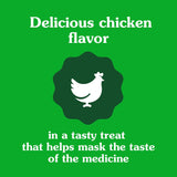Greenies Pill Pockets for Large Dogs, Chicken Flavor, 15.8 oz Pouch, 60 Treats