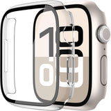 Misxi tempered glass case for Apple Watch Series 7 (2021) 46mm and Series 6 watch