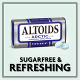 altoids arctic peppermint breath mints sugar free 1.2 oz tin pack of 8