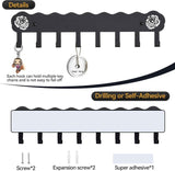 Key Holder Hooks Organizer Hanger Rack Wall Mounted with 8 Hooks, Adhesive Key Holder for Wall, No Drill Modern Key Holder Wall Mount, for Entryway, Kitchen, Hallway, RV Decor （Medium）