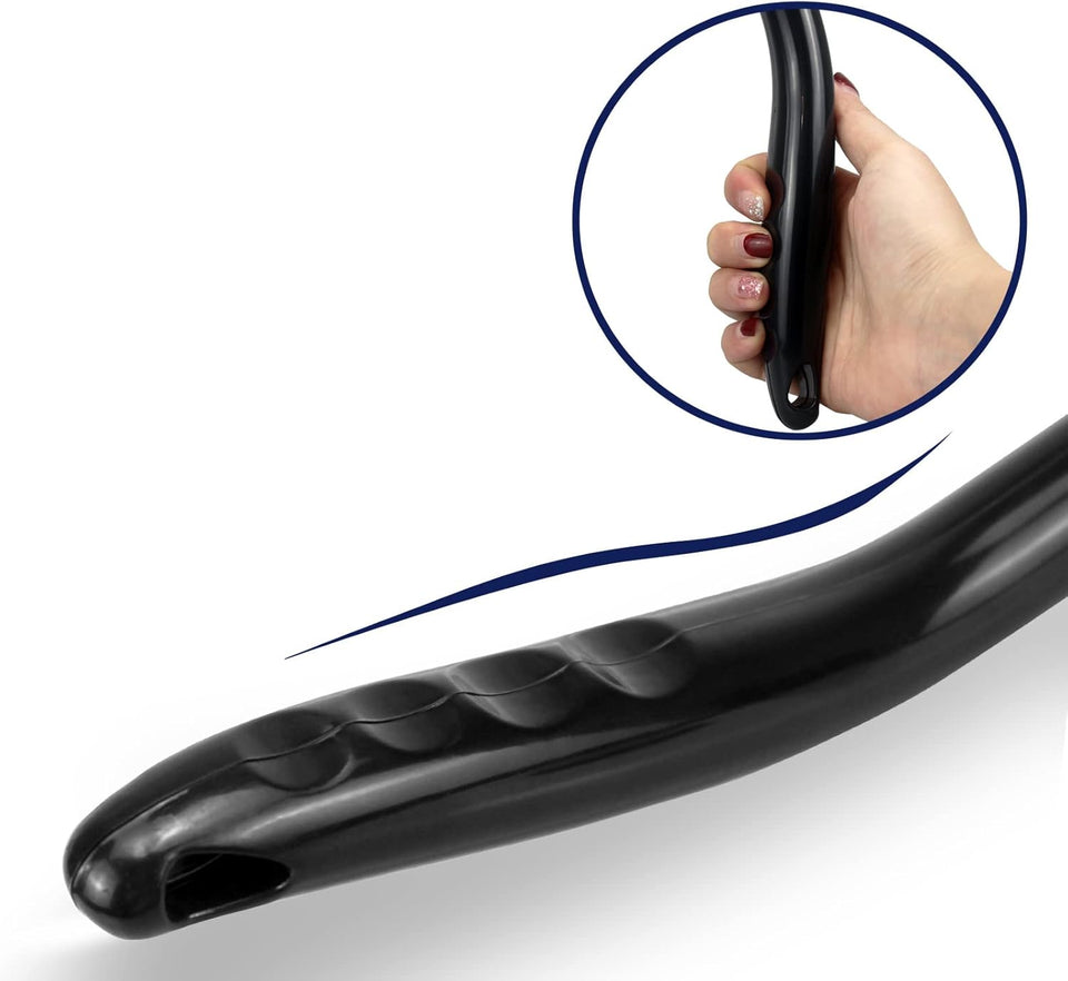 windshield cleaning tool with 4 washable microfiber pads and extendable handle for auto glass wiper