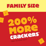 Cheez-It Extra Toasty Baked Snack Crackers, 21oz Box, Family Size, Lunch Snacks, 100% Real Cheese